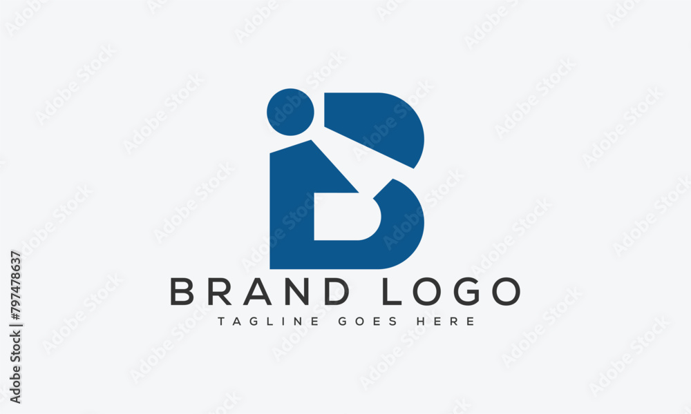 letter BI logo design vector template design for brand letter BI logo design vector template design for brand