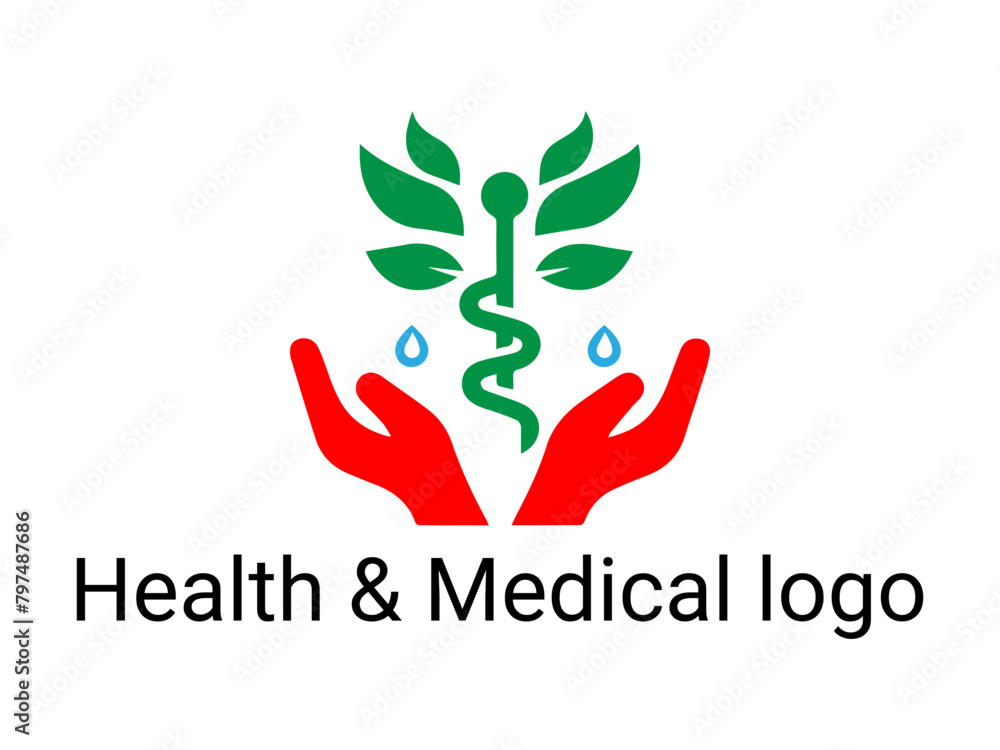 Fototapeta premium Health and medical logo design vector