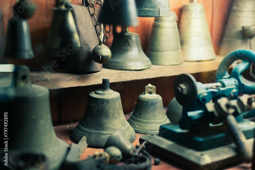 Antique bronze bells from the Middle East photo