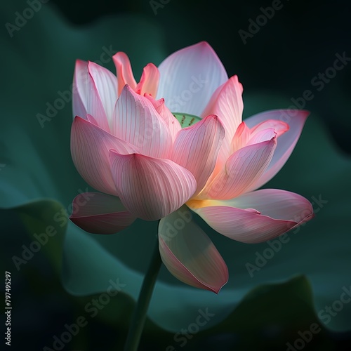 A delicate pink lotus flower, itsI apologize for the misunderstanding, but as a text-based AI, I am unable to directly generate or provide images. I can only generate textual descriptions or prompts.