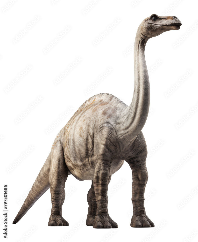 Obraz premium brachiosaurus dinosaur isolated on transparent background