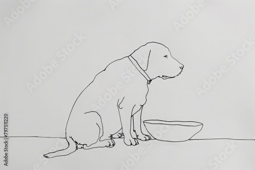 Sketch of a dog