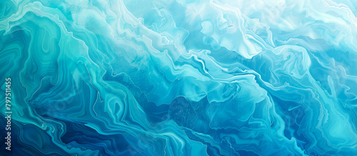 Abstract blue aqua water line wave texture background photo