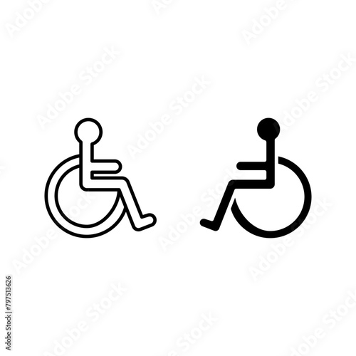 Disabled Handicap icon color editable