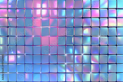 A light blue and pink disco pattern. 2d.