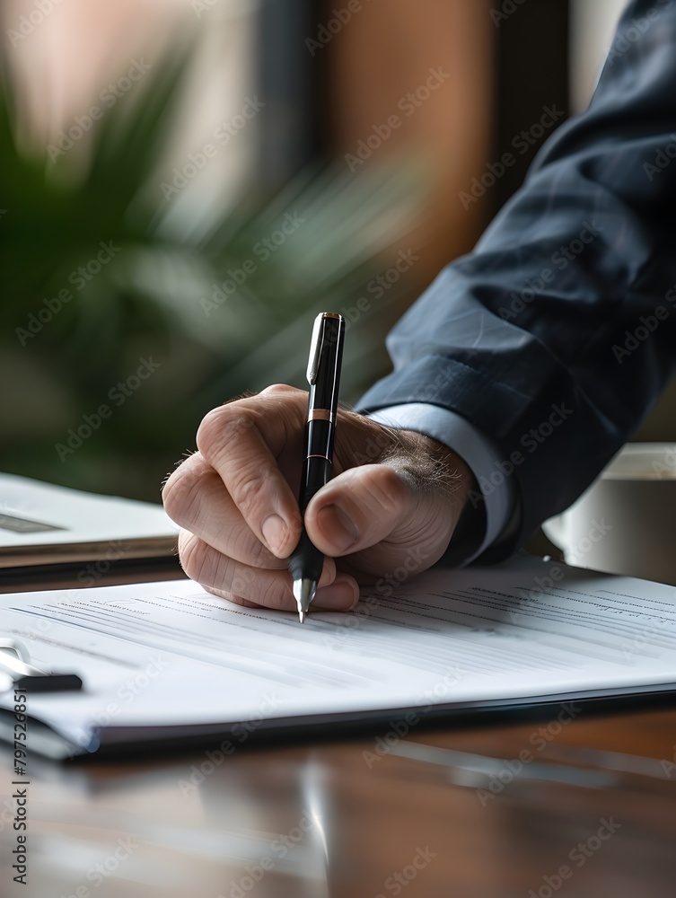 Businessman Signing HighStakes Contract with Alpha A IIIs Stunning Realism Businessman Signing HighStakes Contract with Alpha A IIIs Stunning Realism