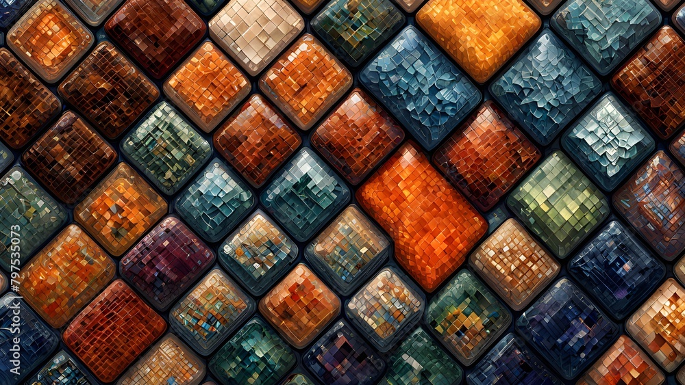 Colorful mosaic tiles background. Colorful mosaic tiles. 