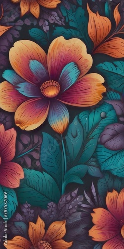 Wallpaper Mural flowers in the garden Torontodigital.ca