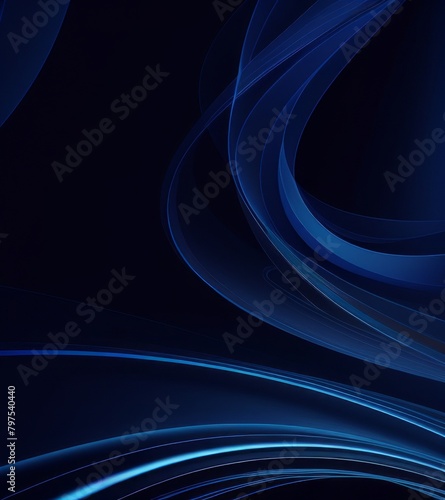 Blue background with dynamic lines and glowing stars on the right side, creating an abstract technology-inspired vector design. 