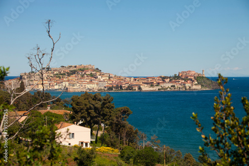 Italia, Toscana, Livorno, Isola d'Elba. Veduta di Portoferraio.