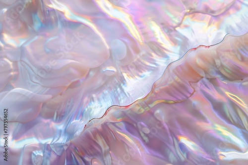 Close up of mother of pearl  background in pastel color.