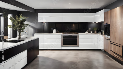 modern kitchen interior