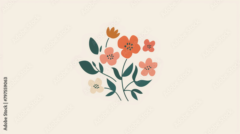 Naklejka premium Blossoming Flowers