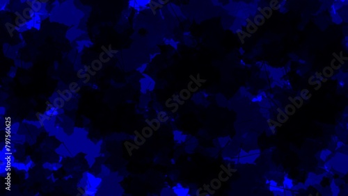 Black Maple Leaf Silhouette on Dark Blue Background Wallpaper