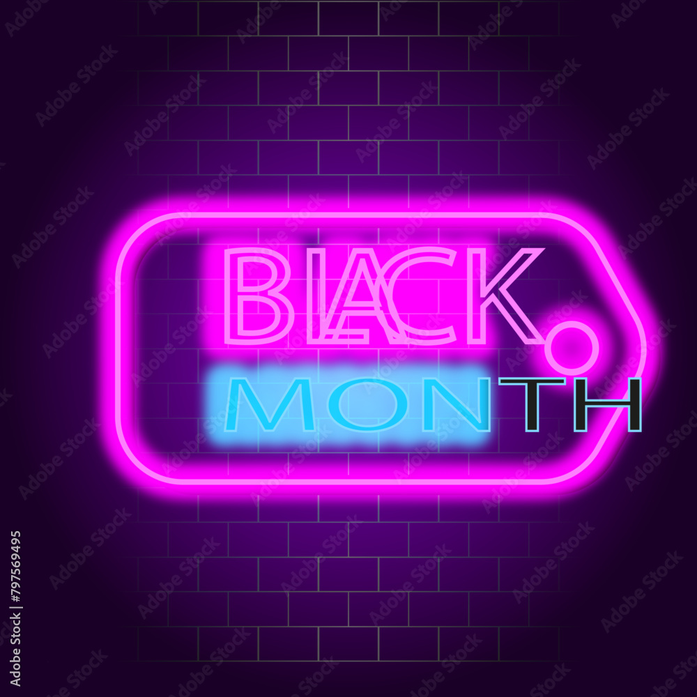 Black Month neon 