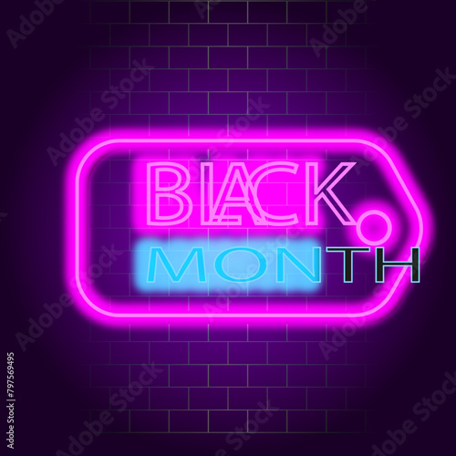 Black Month neon 