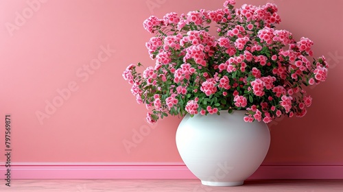 white porcelain vase with a...