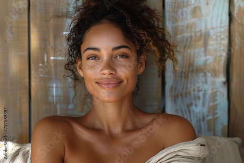 Young woman with natural be...