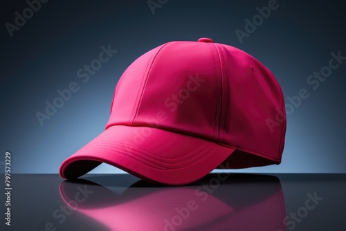 Wallpaper Mural a illustration product photograph of a blank cap, meticulously styled and photographed against a vibrant and contrasting backdrop, AI Generative Torontodigital.ca