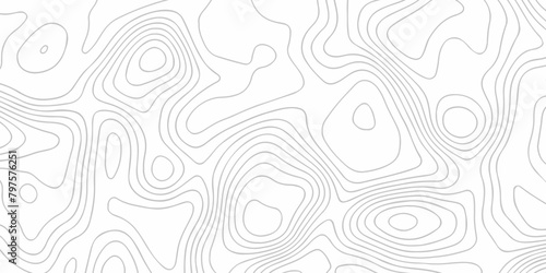 Black and white lines seamless Topographic map patterns, topography line map. Vintage outdoors style. The stylized height of the topographic map contour in lines and contours isolated on vector.