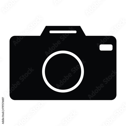 photo camera icon vector