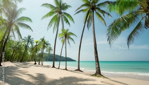 Palm trees on the beach