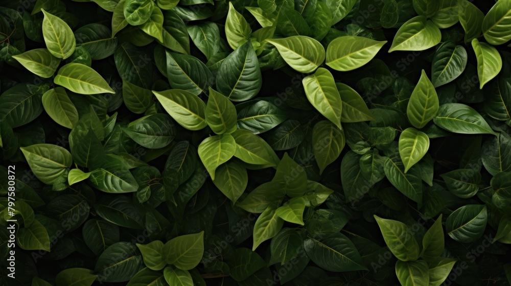 a group of green leaves a group of green leaves