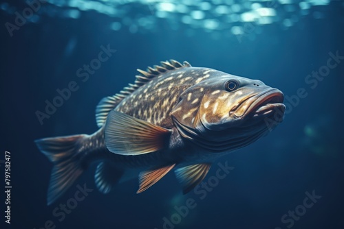 a fish swimming in the water