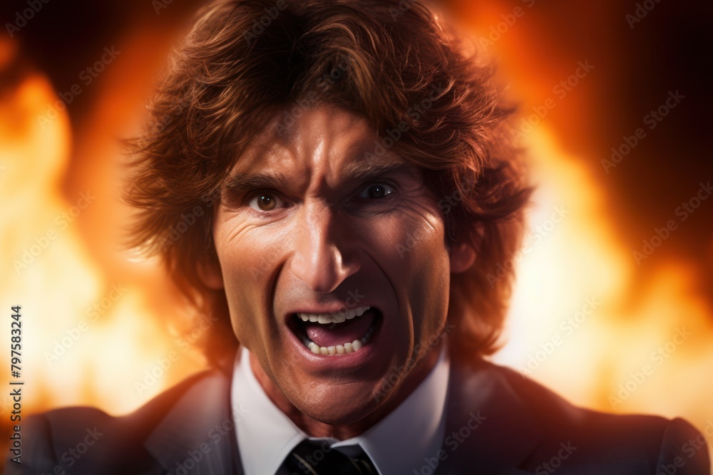 a man with a very angry expression a man with a very angry expression