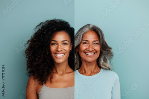 Merging aging wellness into facial care integrates youthful aging standards, contrasting healthy aging skincare trends with transformational aging strategies. photo