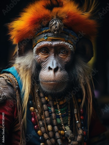 Monkey native indian outfit