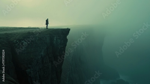 Throughout the video, there are several instances of symbolic imagery that add depth and meaning to the song's themes. This includes shots of man standing on the edge of a cliff, photo