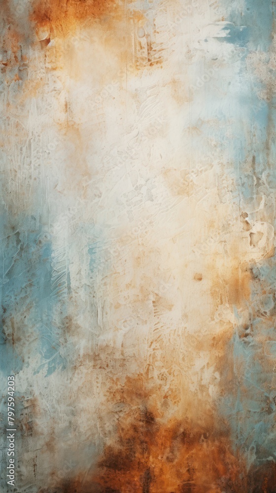 Distressed color acrylic texture abstract painting canvas.