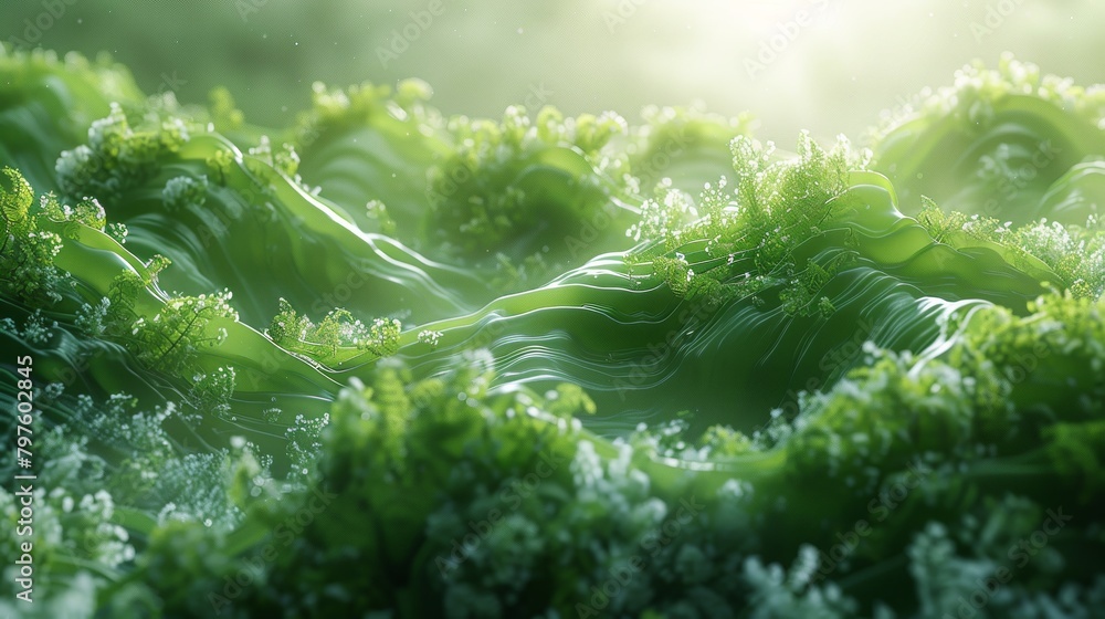 Harmonious green bands symbolize growth and renewal, harmonizing with nature's sustainable rhythm. Harmonious green bands symbolize growth and renewal, harmonizing with nature's sustainable rhythm.