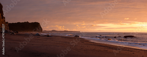 Sunset in Westland, New Zealand photo