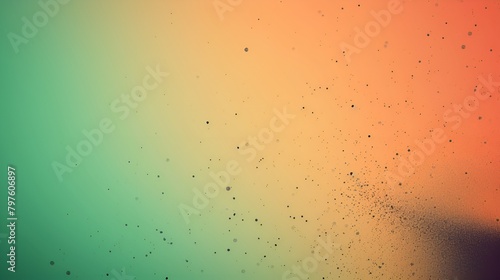 Jade and Apricot Gradient Background with Black Microdots, Jade, apricot, gradient background, microdots photo