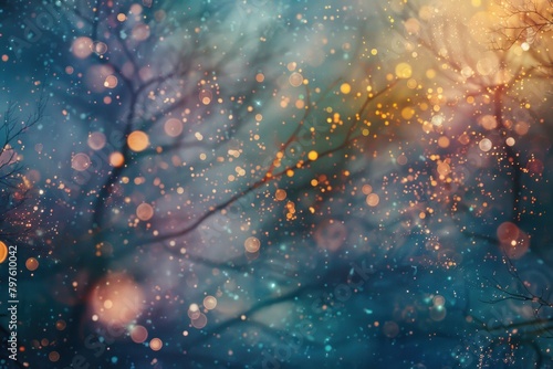 Captivating abstract background with swirling nebulae and celestial phenomena 