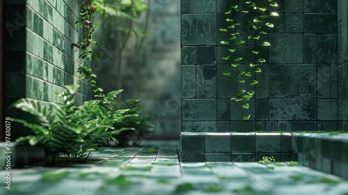 Green Ceramic Tiles Bring a Touch of Nature to Your Home