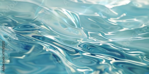 Stylized water swirls create a serene atmosphere with their graceful movements and subtle gradients. 