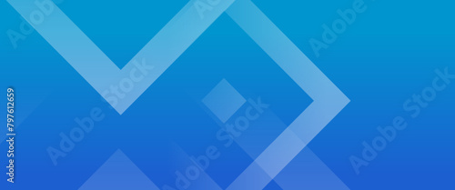 Blue minimalist simple gradient geometric shape abstract banner. For business banner, formal backdrop, prestigious voucher, luxe invite, wallpaper and background