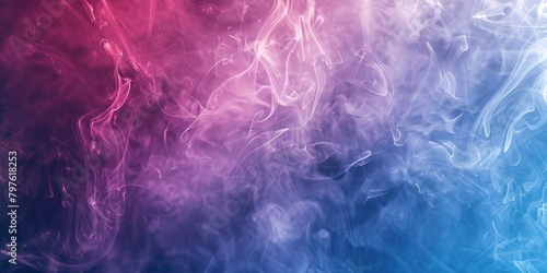 Flowing misty smoke pattern background with merging abstract wisps 