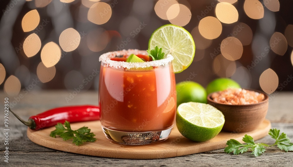 Spice Infusion: A Rustic Michelada Delight Spice Infusion: A Rustic Michelada Delight