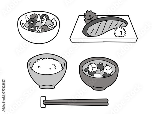 Japanese food illustration