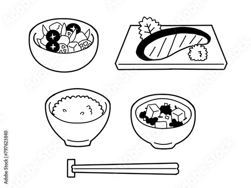 Japanese food illustration