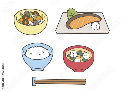 Japanese food illustration