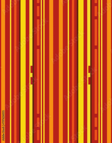a red and yellow striped background with vertical stripes © Thuan