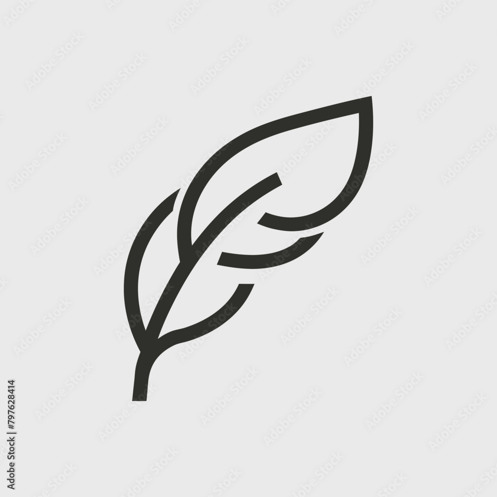 An original illustration of a feather quill pen An original illustration of a feather quill pen