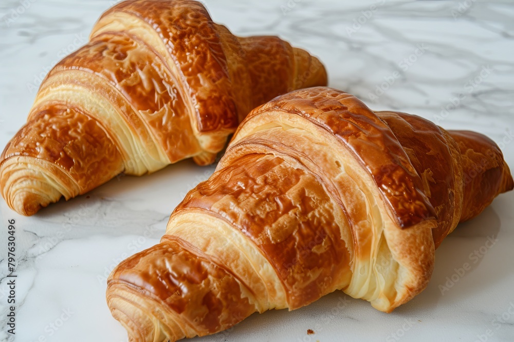 Delicious Croissants: Artfully Fresh and Inviting Pastry Delight