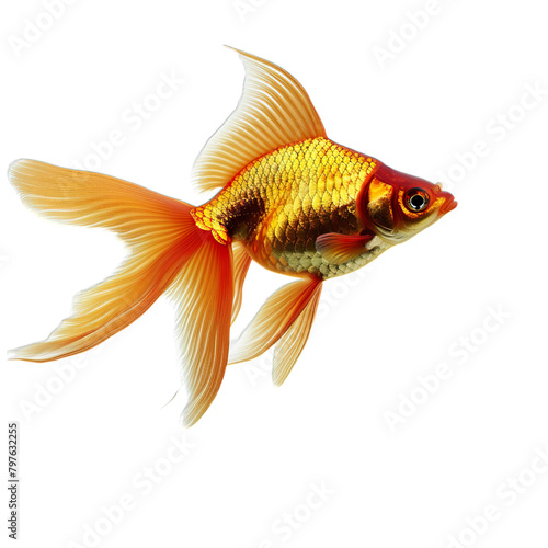 gold fish isolated on white © Anum