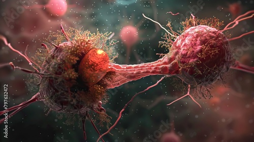 Cancer cells dividing